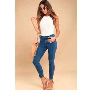 Free People - High Rise Rolla’s Skinny Jeans